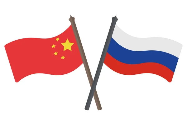 depositphotos 551287352 stock illustration flag of russia and china