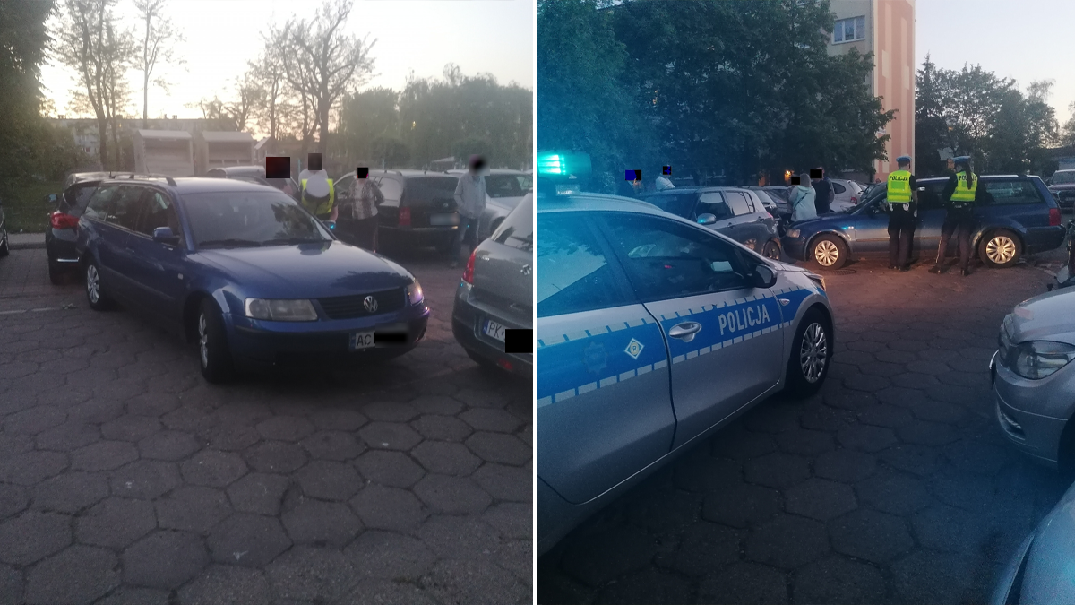 Pijany Ukrainiec uszkodził trzy auta