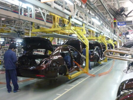 Geely assembly line in Beilun Ningbo