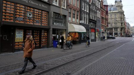 Amsterdam Ludzie na ulicy