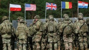 Amerykanscy zolnierze podczas cwiczen NATO w Polsce