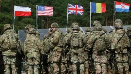 Amerykanscy zolnierze podczas cwiczen NATO w Polsce