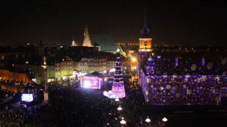 Iluminacja noworoczna w Warszawie