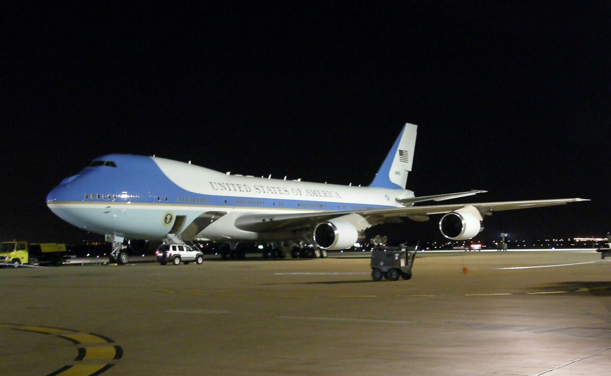 Air Force One at the night