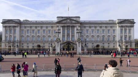 Palac Buckingham w Londynie.