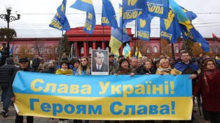 wiec swobody w kijowie Ukraina