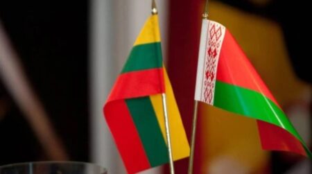 Flagi Litwy i Bialorusi
