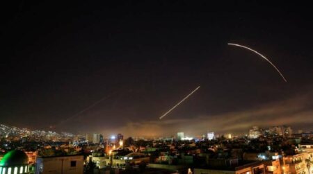 atak rakietowy na cele pod damaszkiem 14 iv 2018 fot twitter 1 970x542 1