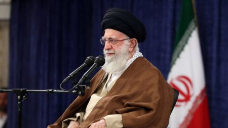 Najwyzszy Przywodca Iranu Ali Chamenei.