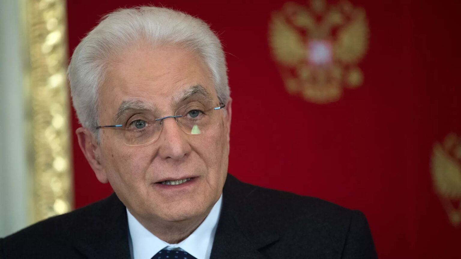 Prezydent Wloch Sergio Mattarella