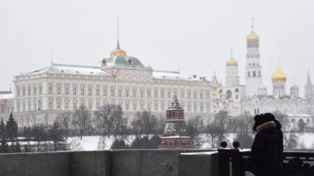Kreml Moskwa Zima