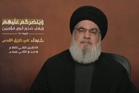 Lider Hezbollahu Hasan Nasrallah LIBAN NW