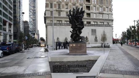 Pomnik ofiar Holokaustu w Filadelfii USA
