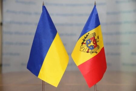 Moldawia i Ukraina flaga
