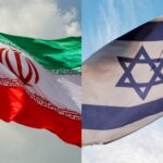 Iran i Izrael flaga