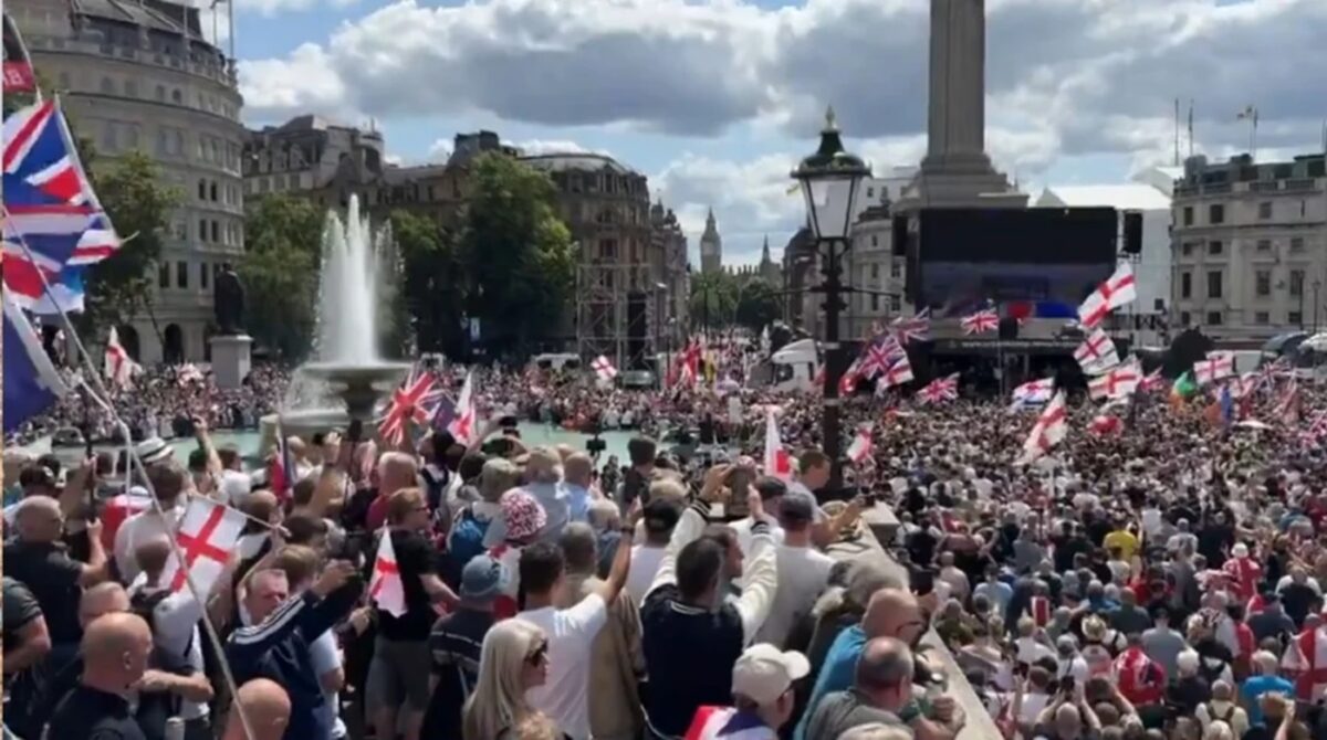 Brytyjczycy protest wielka brytania londyn