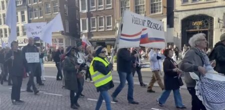 amsterdam prostest antyukrainski