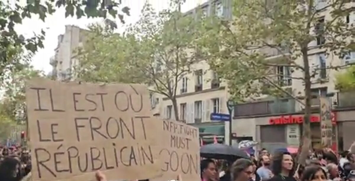 Francja protest macron