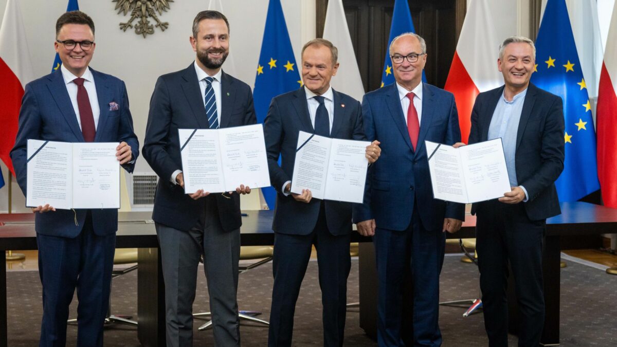 Koalicja 15 pazdziernika Holownia tusk czarzasty kosiniak kamysz