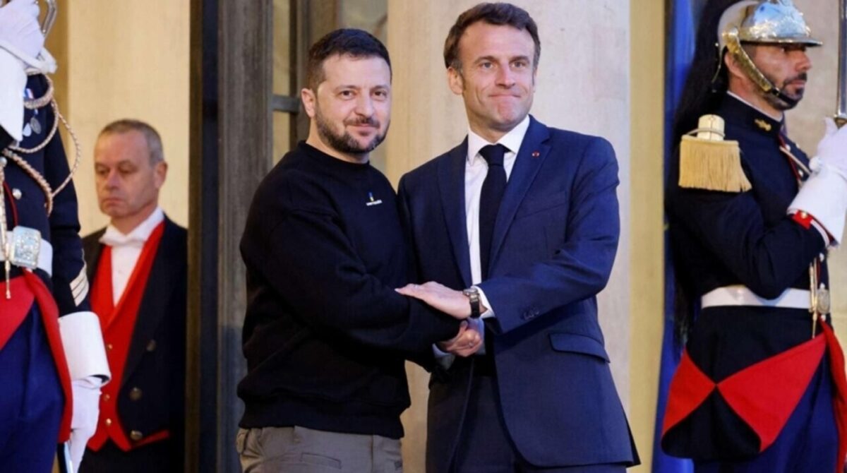 Macron i Zelenski