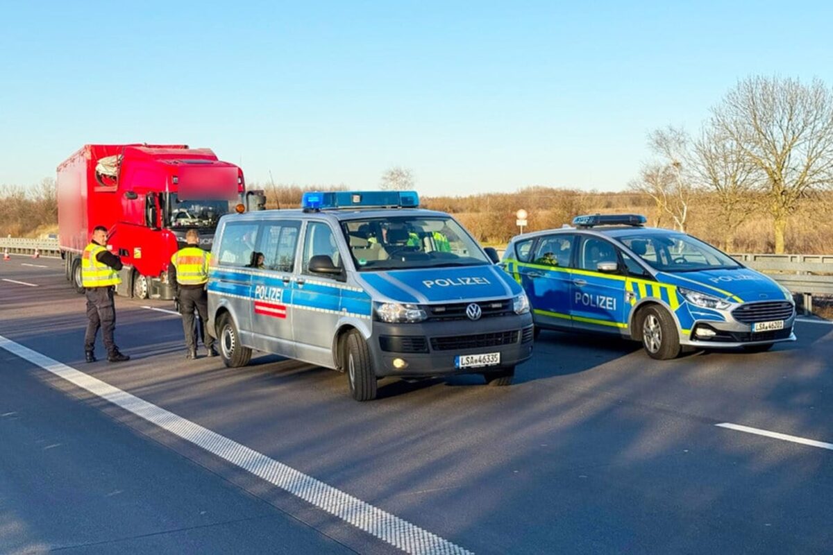 Policja niemcy poscig za ukrem