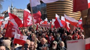 Protest Polakow w Zgorzelcu