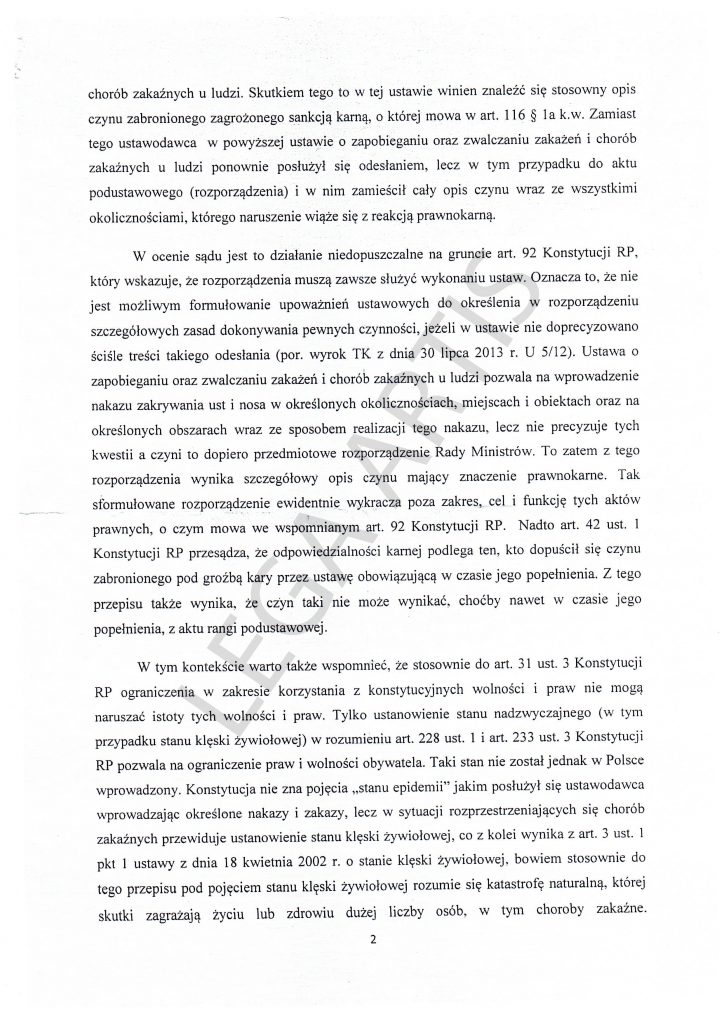 Karanie za maski nadal niezgodne z prawem. Kolejne orzeczenie sądu 3 2a1