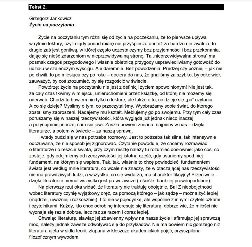 Matura 2022. Język polski, poziom podstawowy. ARKUSZE CKE, ODPOWIEDZI, TEMATY ROZPRAWEK. Co było maturze z polskiego 4.05.2022? 12 mat12