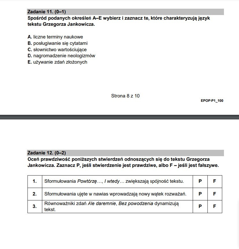 Matura 2022. Język polski, poziom podstawowy. ARKUSZE CKE, ODPOWIEDZI, TEMATY ROZPRAWEK. Co było maturze z polskiego 4.05.2022? 16 mat16
