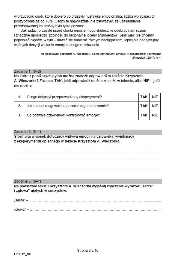 Matura 2022. Język polski, poziom podstawowy. ARKUSZE CKE, ODPOWIEDZI, TEMATY ROZPRAWEK. Co było maturze z polskiego 4.05.2022? 3 mat3