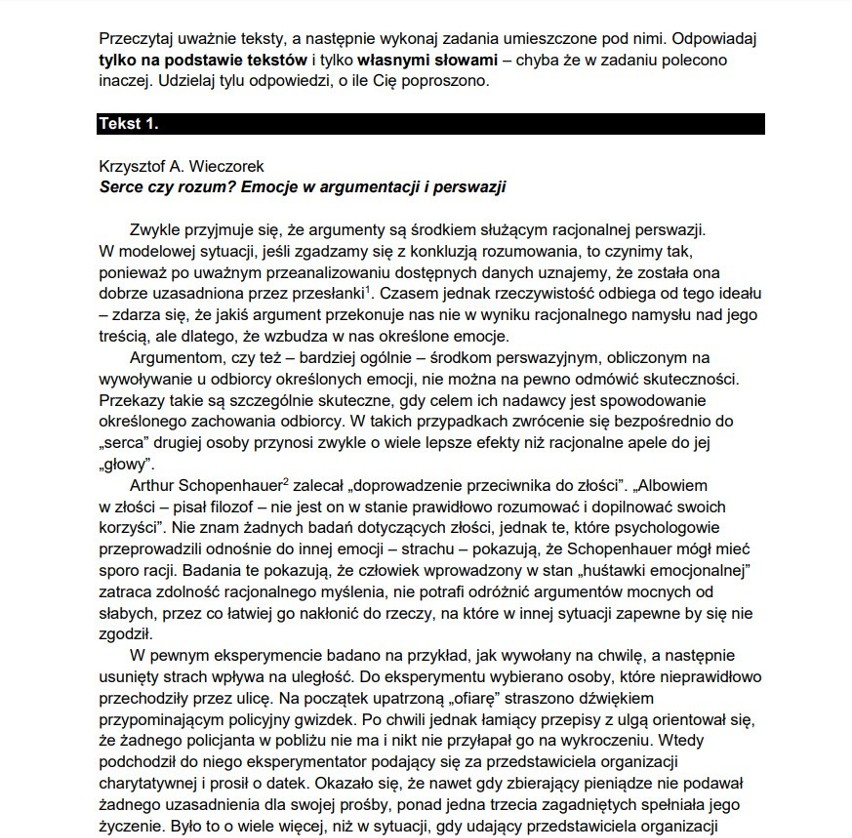Matura 2022. Język polski, poziom podstawowy. ARKUSZE CKE, ODPOWIEDZI, TEMATY ROZPRAWEK. Co było maturze z polskiego 4.05.2022? 8 mat8