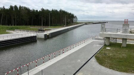 Znikome zainteresowanie kanałem przez Mierzeję Wiślaną Kanal Mierzeja Wislana 1