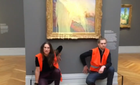 Ekoterroryści zdewastowali obraz Monet MonetObraz