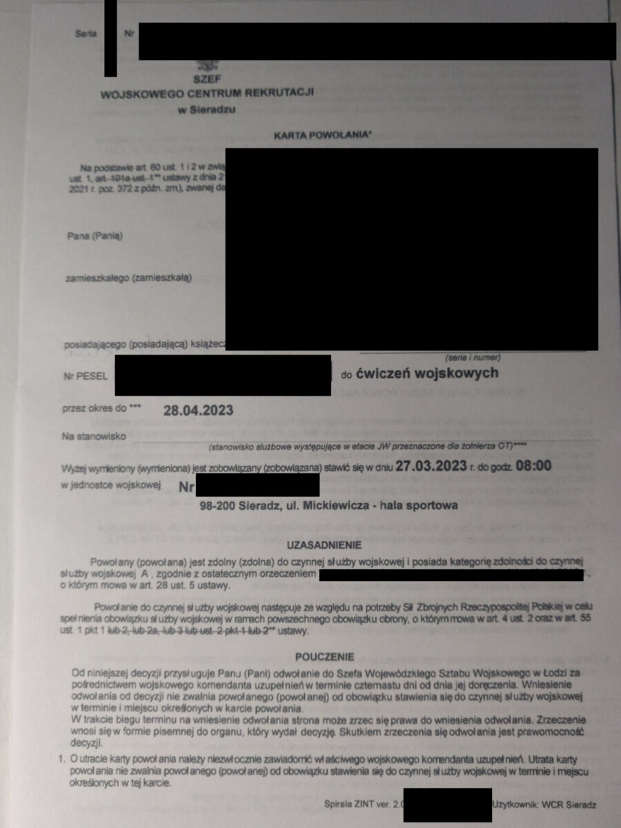 Mobilizacja wojskowa 2022. Wojsko zaczęło wzywać rezerwistów 1 595870386151594541683878 1669887262zkfktwoNEQgmqDbVqcSx0W