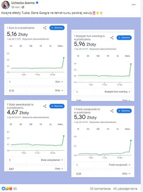 Ministerstwo Finansów wzywa firmę Google do złożenia wyjaśnień w sprawie kursu walut 1 image