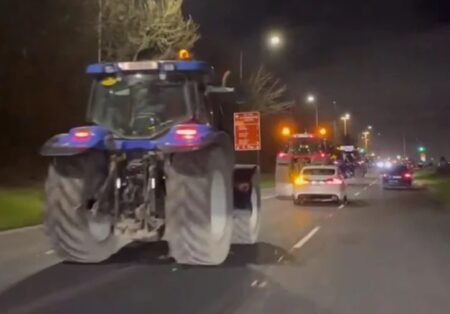 Protesty rolnikow w Irlandii