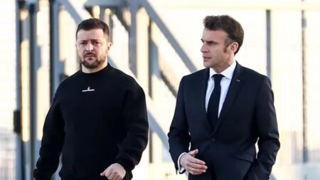 Macron i Zelenski
