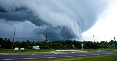 Ogromna trąba powietrzna pod Radomiem Traba powietrzna