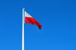Flaga polski maszt