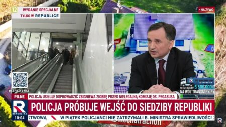 Zbigniew Ziobro w TV Republika – Policja próbuje go zatrzymać Ziobro kopia