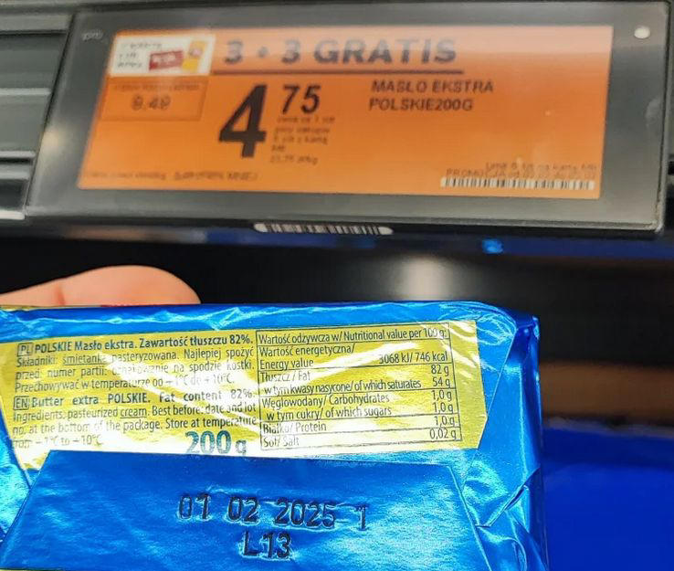 Przeterminowane Masło na Promocji w Biedronce. Mamy oficjalny komentarz 1 Maslo