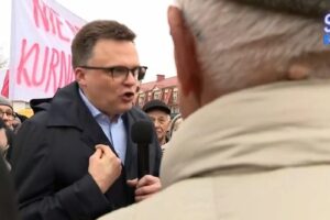 szymon holownia wiec