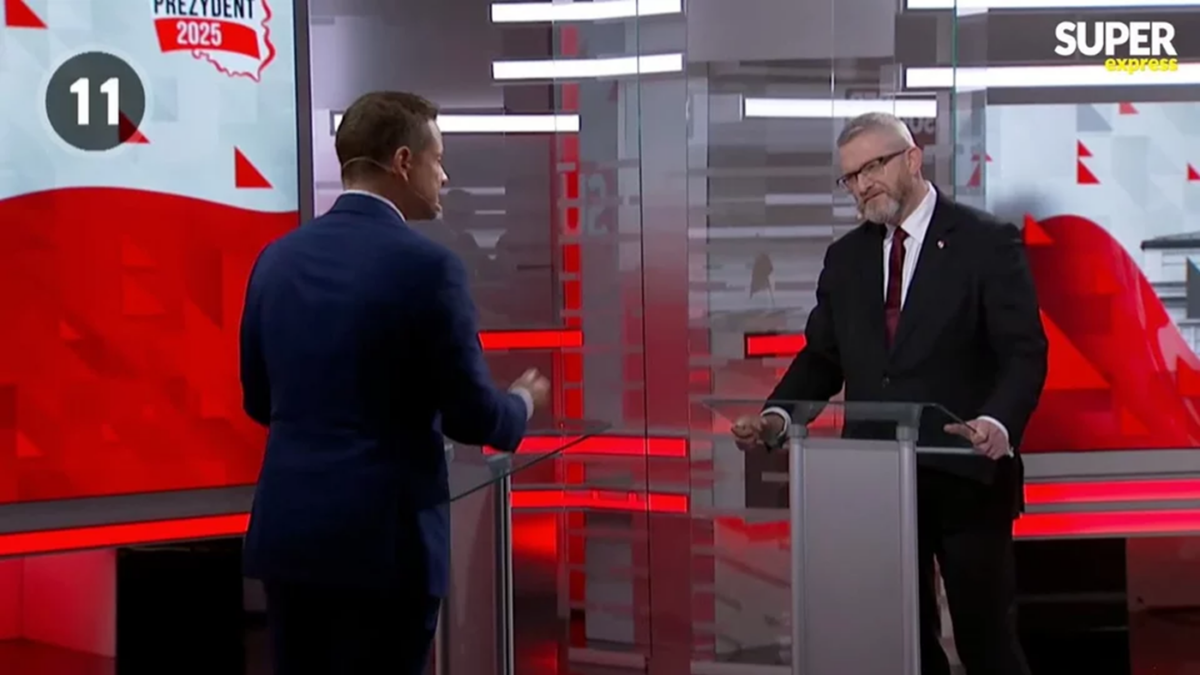 „Ja tego nie będę słuchał!” Trzaskowski nie wytrzymał starcia z Braunem i odszedł od mównicy Braun Trzaskowski debata
