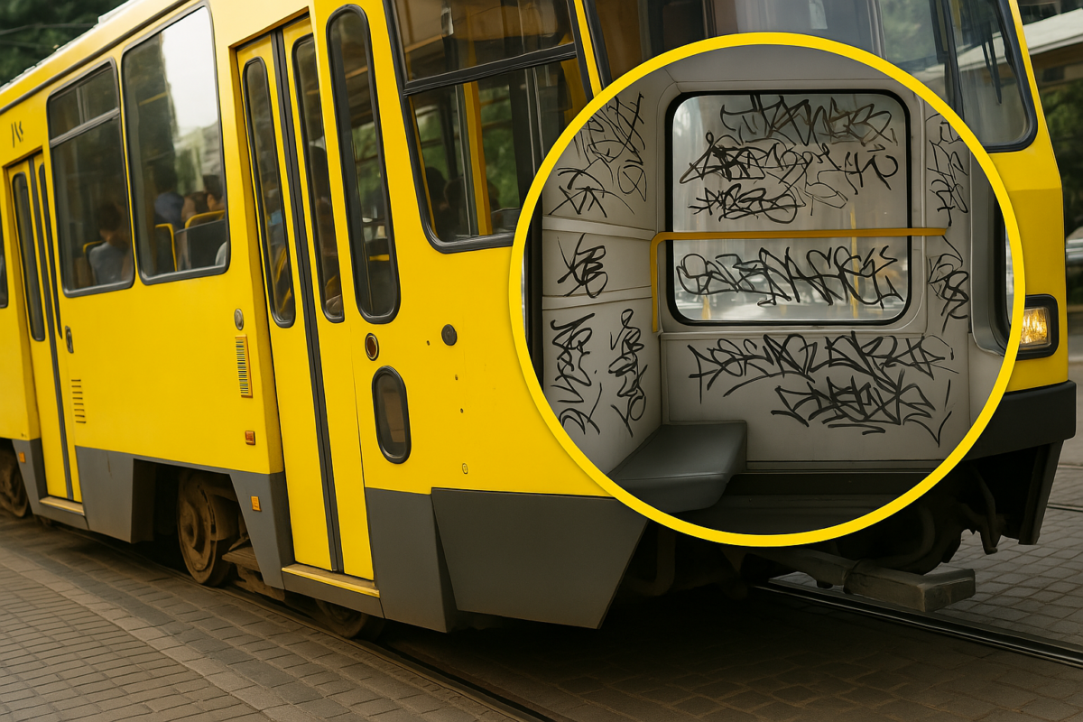 Tramwajowi wandale w Szczecinie: Sąd wymierza surową karę za dewastację Tramwaj