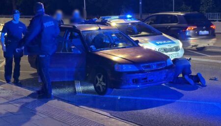 Niebezpieczna ucieczka pijanego Gruzina na warszawskiej Pradze. Miał 2 promile i trzy zakazy sądowe Gruzin Warszawa ucieczka