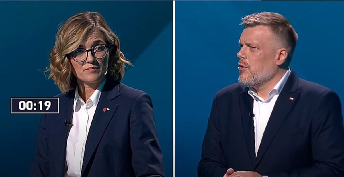 „Magda, o czym ty mówisz?” – Zandberg ostro o Biejat podczas debaty w TVP Magdalena Biejat i Adrian Zandberg