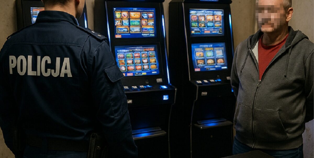 Policja i KAS zlikwidowała w Węgrowie lokal z nielegalnym hazardem prowadzony przez Ukraińca Policja Hazard AI