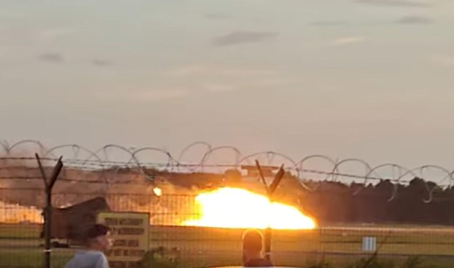 Katastrofa F 16 w Radomiu fot. kadr youtube